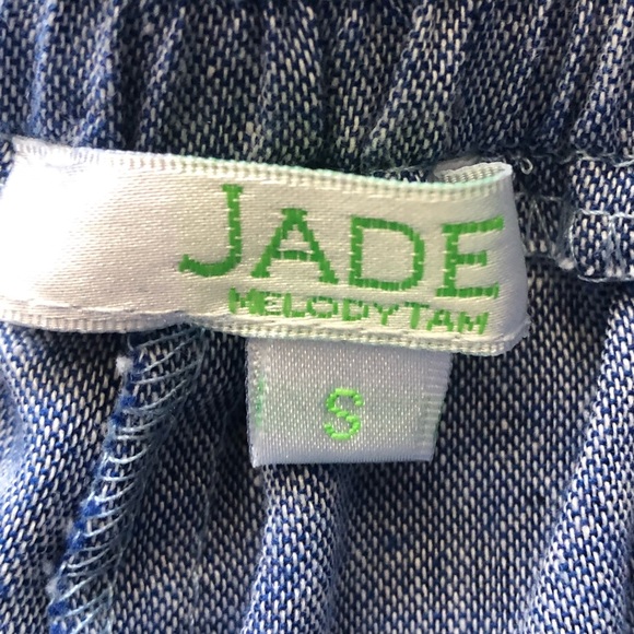 Jade Melody Tam Denim Style Embroidery Boho Shorts - Picture 3 of 3